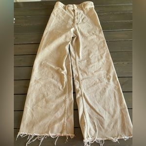 ZARA Marine high waisted straight leg jeans 25” waist